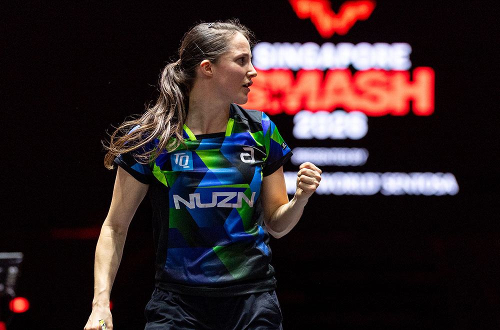 Sabine Winter kalahkan Wang Yidi 4-2 di Singapore Smash 2026 dan melaju ke semifinal hadapi Wang Manyu.