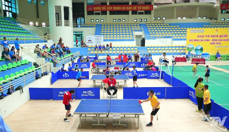Kejuaraan Nasional Tenis Meja Disabilitas 2026 Resmi Dibuka di Thai Nguyen