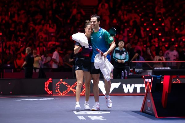 Bruna Takahashi dan Hugo Calderano