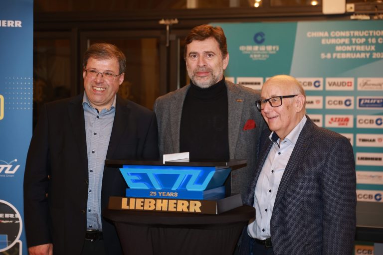 ETTU dan LIEBHERR Rayakan 25 Tahun Kemitraan, Sponsor Resmi Kejuaraan Eropa 15 Kali