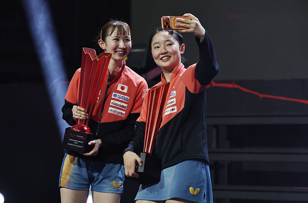 Hina Hayata and Miwa Harimoto