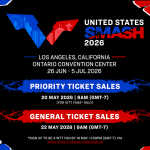 Ticket Anouncement US Smash 2026